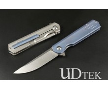 M390 blade two colors Titanium alloy pocket folding knife UD4051931